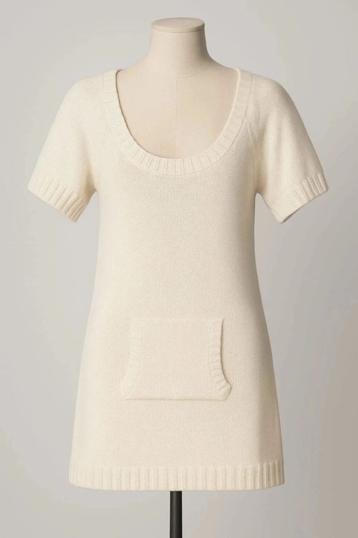 Robe style laine écru Naf Naf Taille L - photo numéro 2