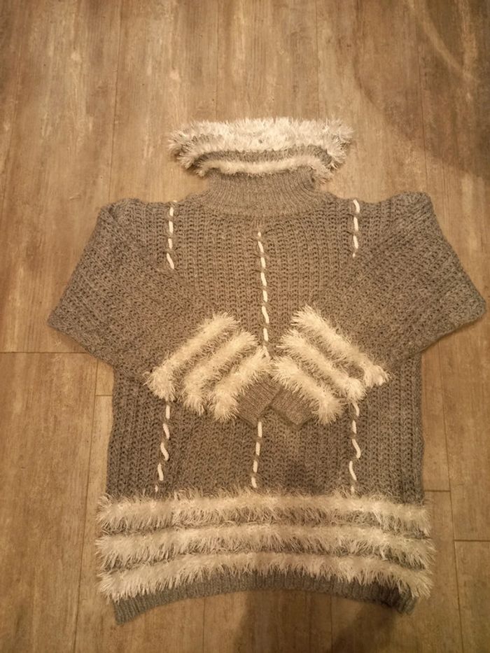 Pull en laine femme 40/42 gris