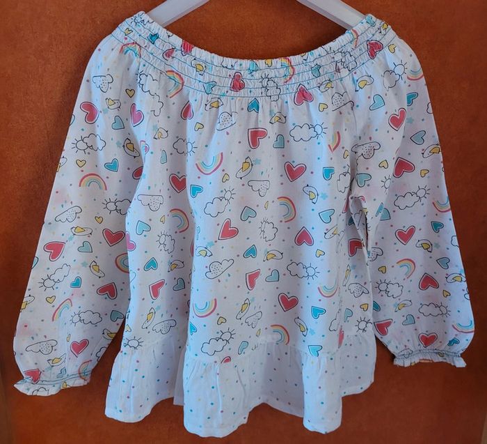 T-shirt fille, manches longues