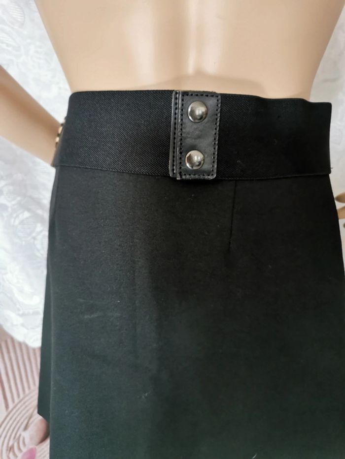 Ceinture élastique large. Noir et beige. Taille 80 - photo numéro 2