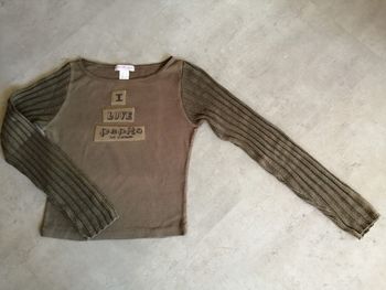 Top kaki manches longues Pepito Micorazon Taille 34/36