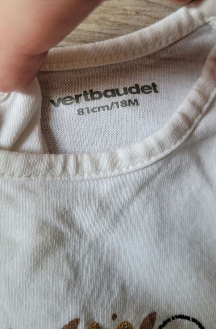 T-shirt manches longues léopard taille 18 mois - photo numéro 4