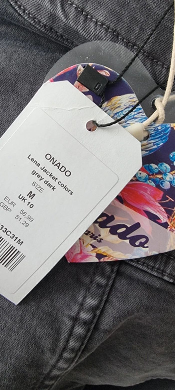 Veste en jean Onado gris - photo numéro 3