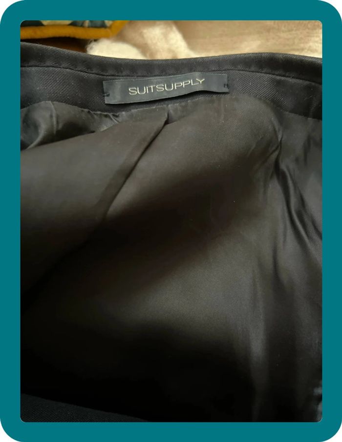 Tailleur pantalon marine croisé 6 boutons en laine super 110  - Suitsupply - photo numéro 11