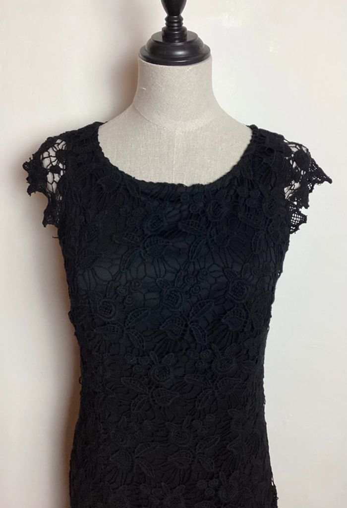 Robe noire brodée Esprit 36 - photo numéro 4