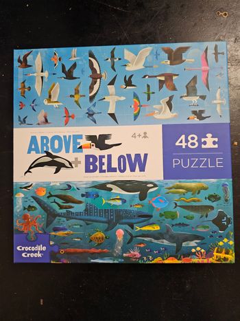 Puzzle Crocodile Creek "Above + Below" - 48 pièces - Neuf