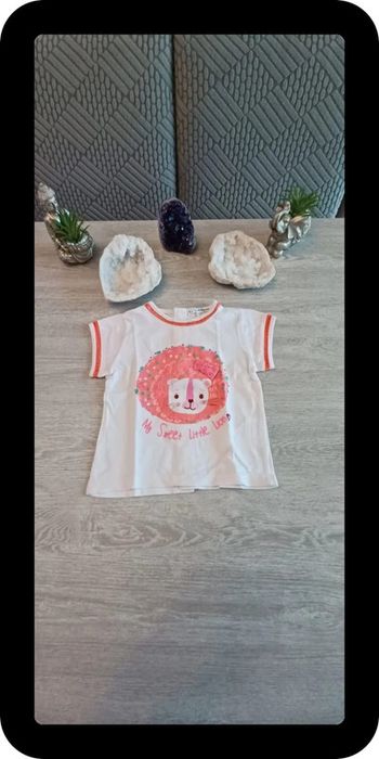 T-shirt blanc 12 mois