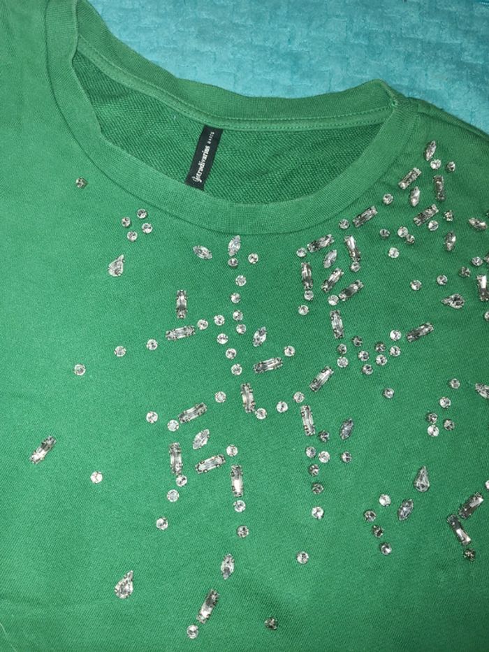 Pull oversize sweat strass stradivarius - photo numéro 3