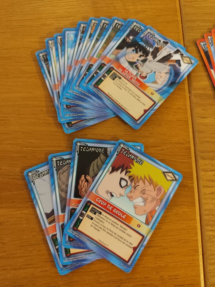 Lot 49 cartes Naruto TCG bandai 2007 Ninja technique tactique - photo numéro 2
