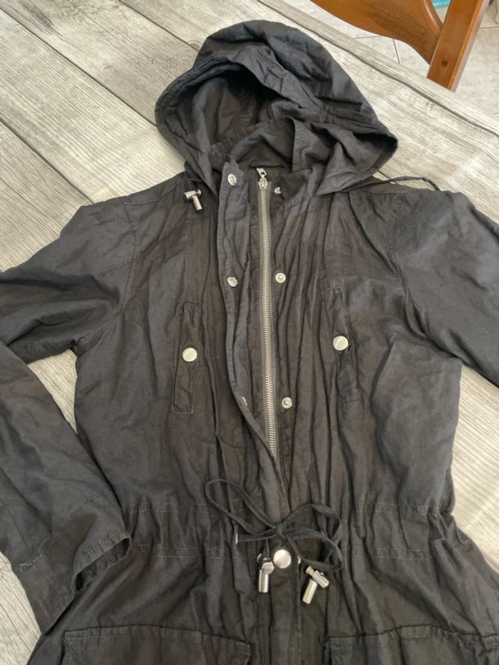 Veste noire à capuche Cache-cache taille 0 - photo numéro 2