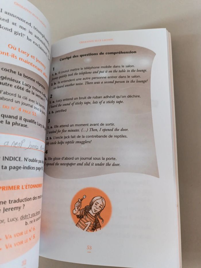 Lire en anglais de la 5ème à la 4ème opération blood Lagoon de 12 à 13 ans - photo numéro 15
