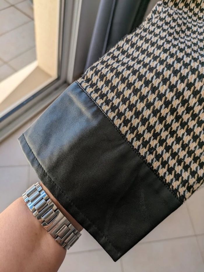 Chemise grande taille tendance pied de poule noir et blanc NEUVE - photo numéro 5