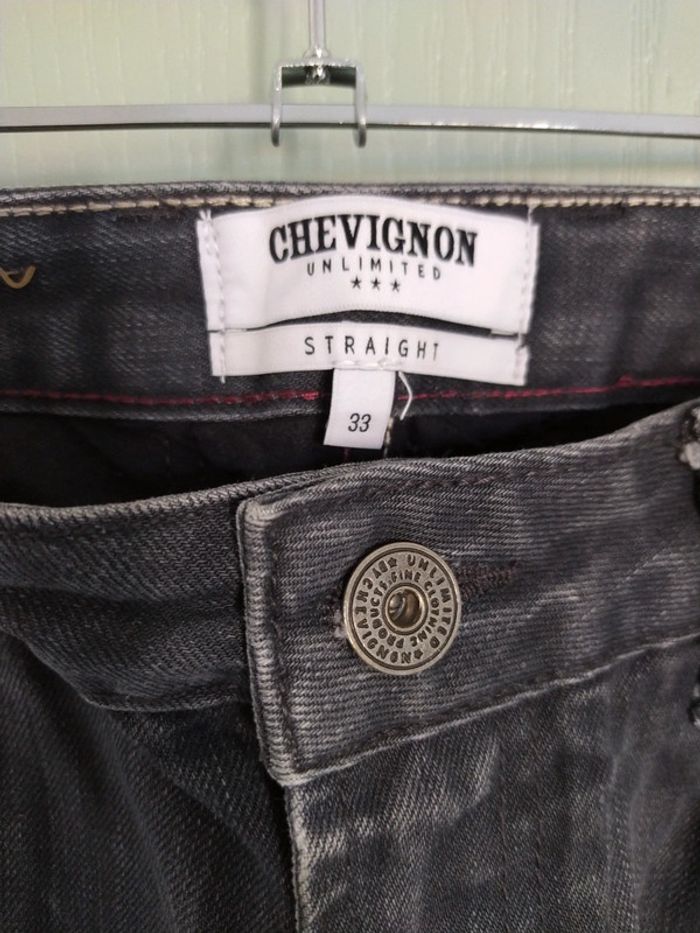 Jean Chevignon gris effet délavé - photo numéro 2