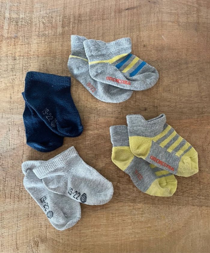 Lot de 4 paires de socquettes bébé garçon