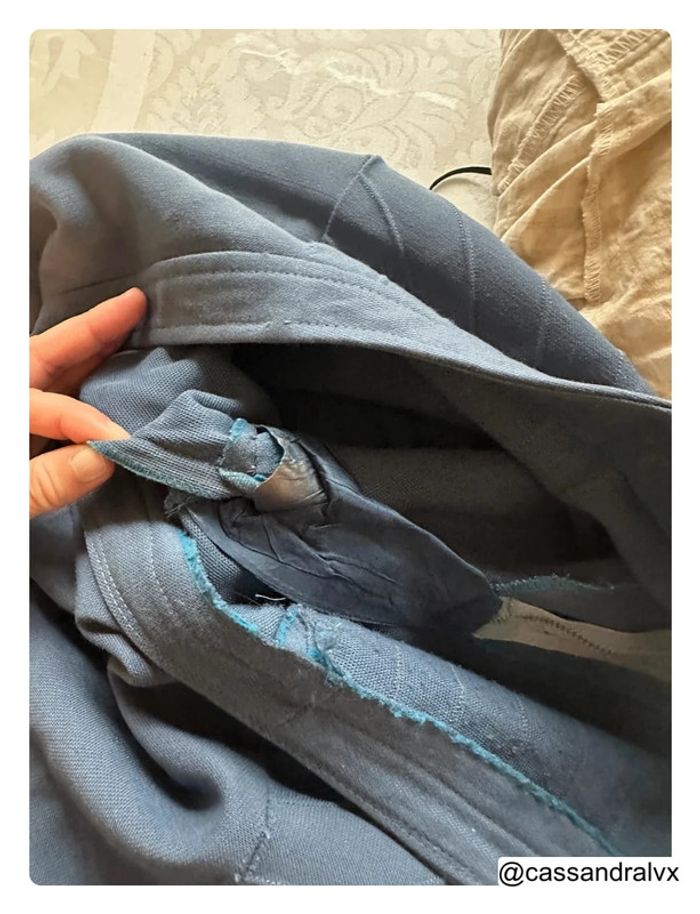 Pantalon fluide bleu - photo numéro 4