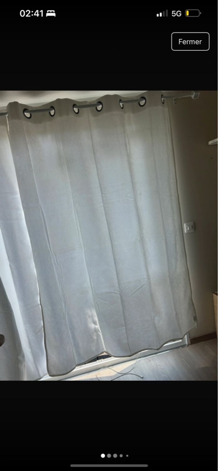Rideaux blanc thermique occultant - photo numéro 3