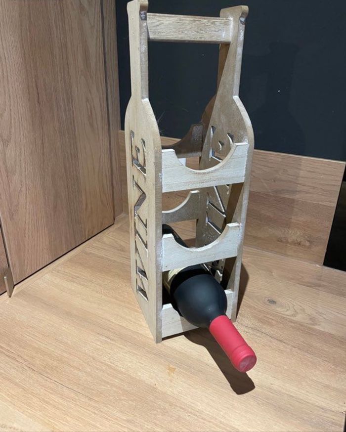 Porte bouteilles en bois - photo numéro 2