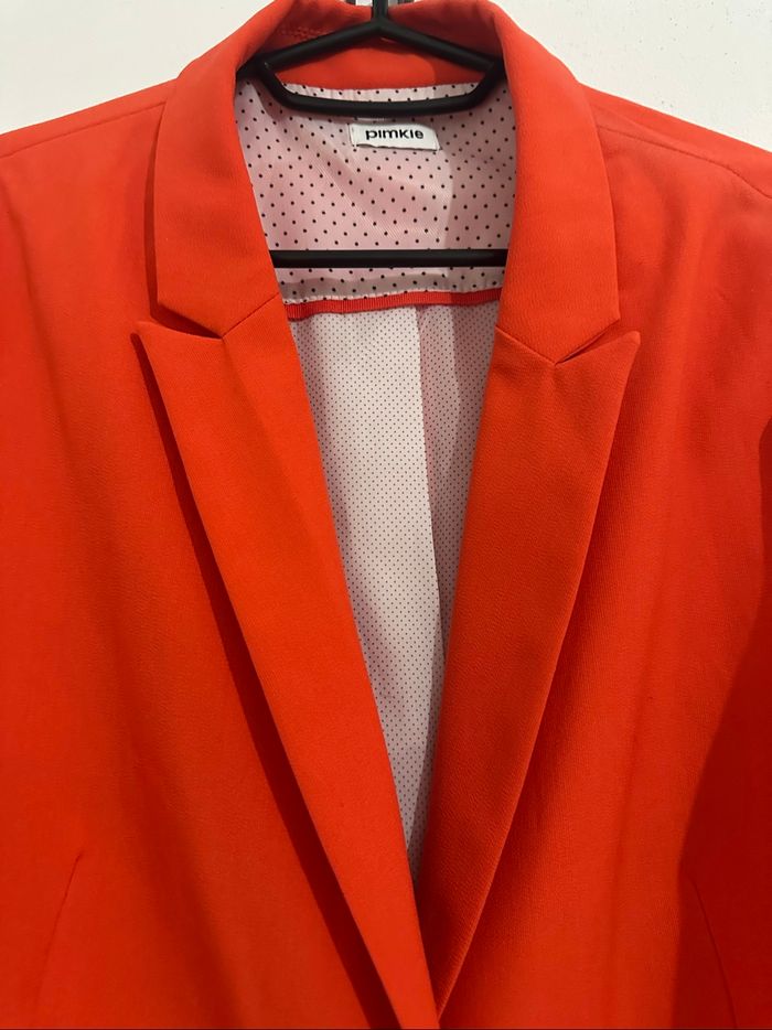 ❤️ Blazer rouge femme – Taille S - photo numéro 2