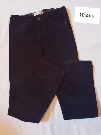 Pantalon velour okaïdi 10 ans