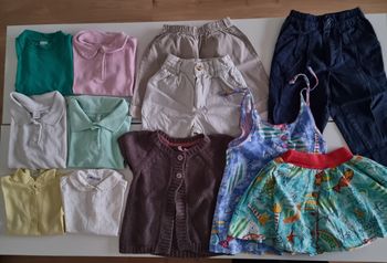 Lot De Vêtements Pour Fille Taille 10 Ans - Multicouleurs, Plusieurs Marques, Occasion Très Bon état