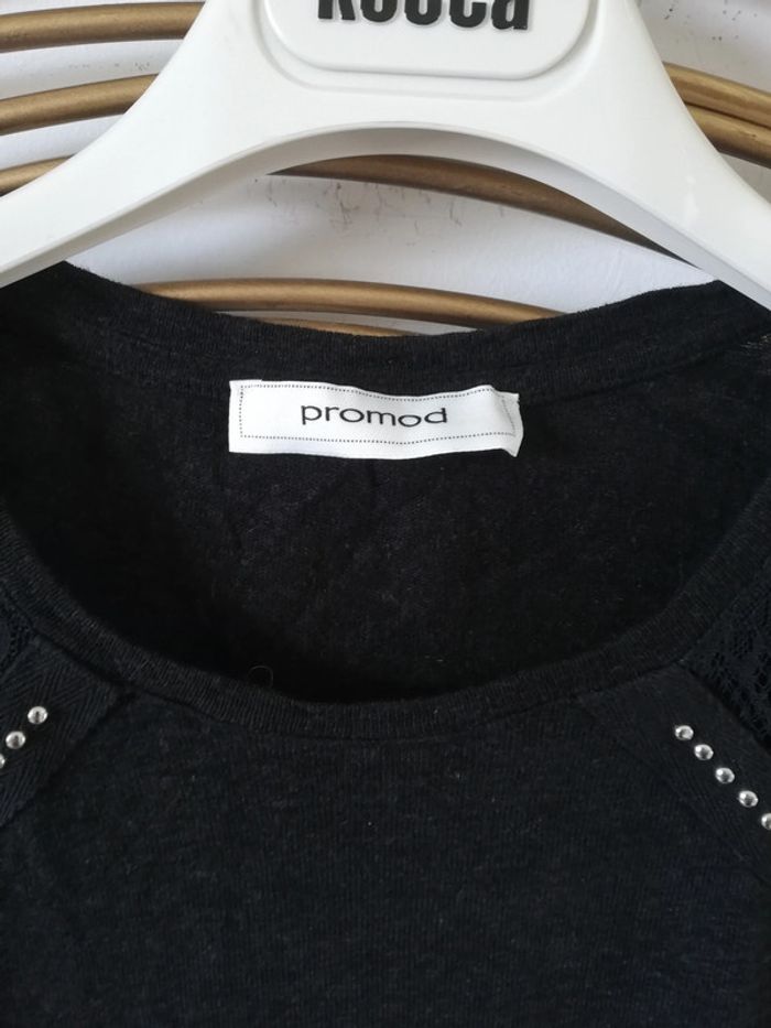 T-shirt noir manches courtes Promod taille S - photo numéro 5