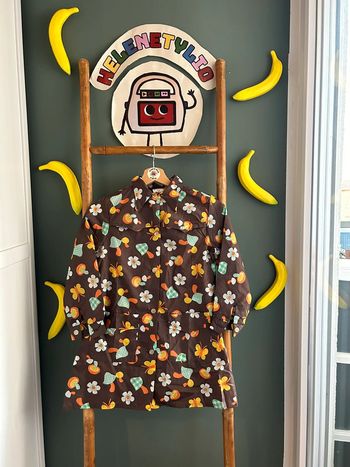 Robe vintage années 80s à motifs 8A