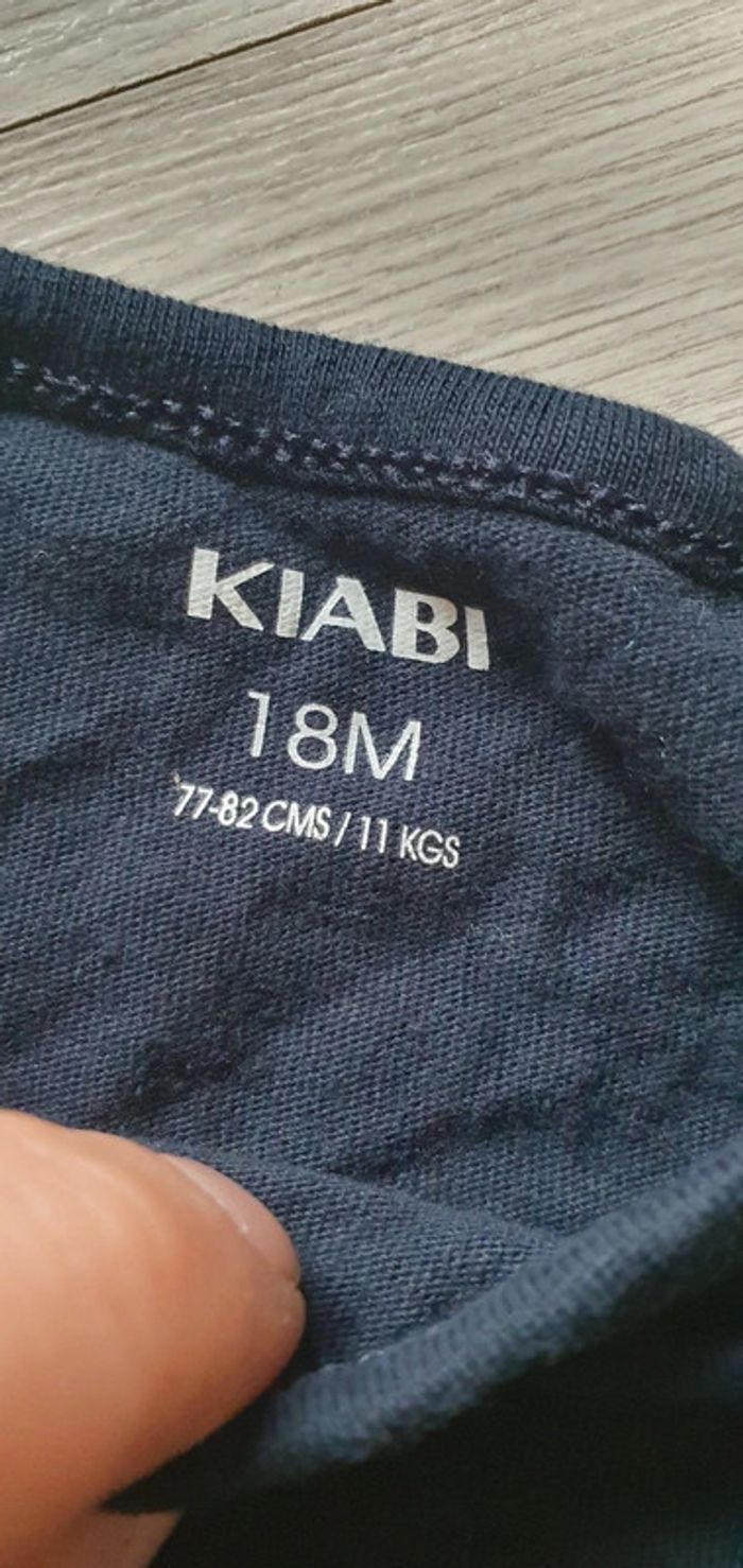 Maillot t-shirt manches courtes 18mois garçon Kiabi 77/82cm - photo numéro 2