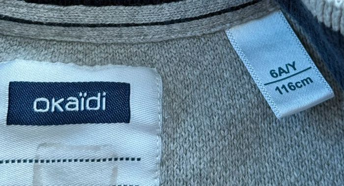 Gilet gris « Okaidi » - photo numéro 3