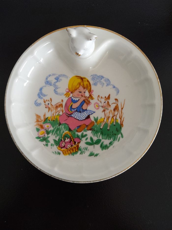 Assiette bébé vintage maintien au chaud - photo numéro 2