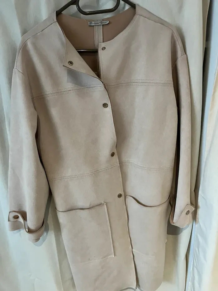 Veste Zara daim - photo numéro 2