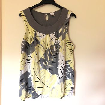 Top imprimé tropical