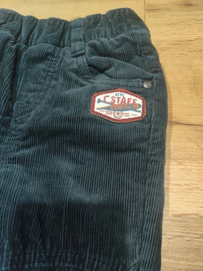 Pantalon chaud velours 3 ans Orchestra Bleu marine - photo numéro 2