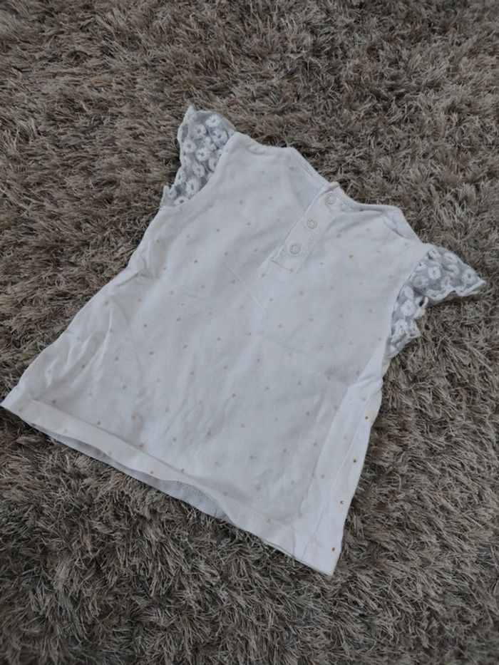 Lot de t-shirt bébé fille taille 6 mois été - photo numéro 5