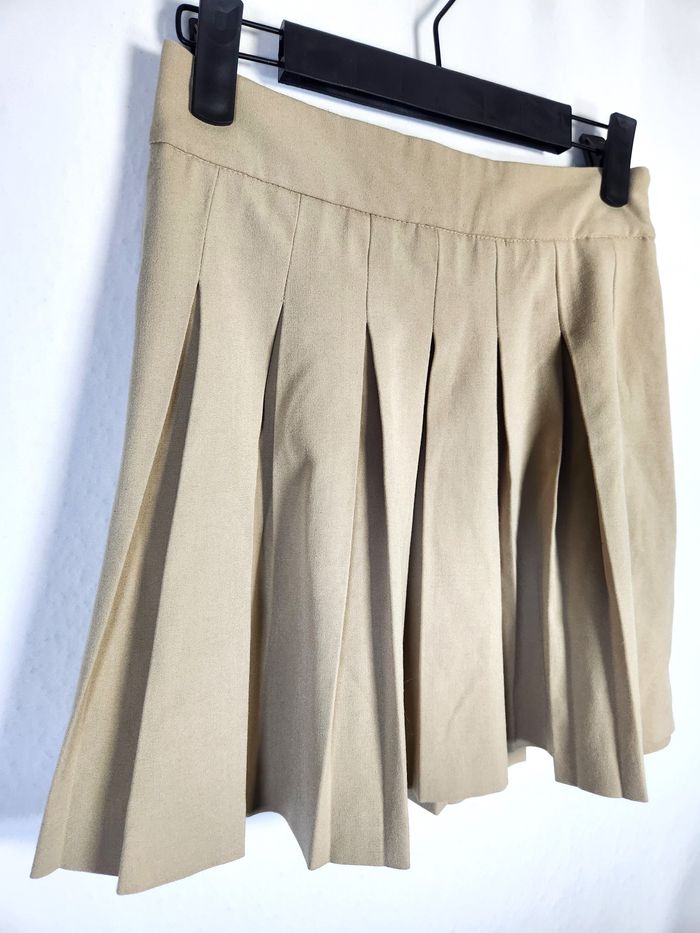 Jupe Plissée Stradivarius Beige - Taille XS - photo numéro 2