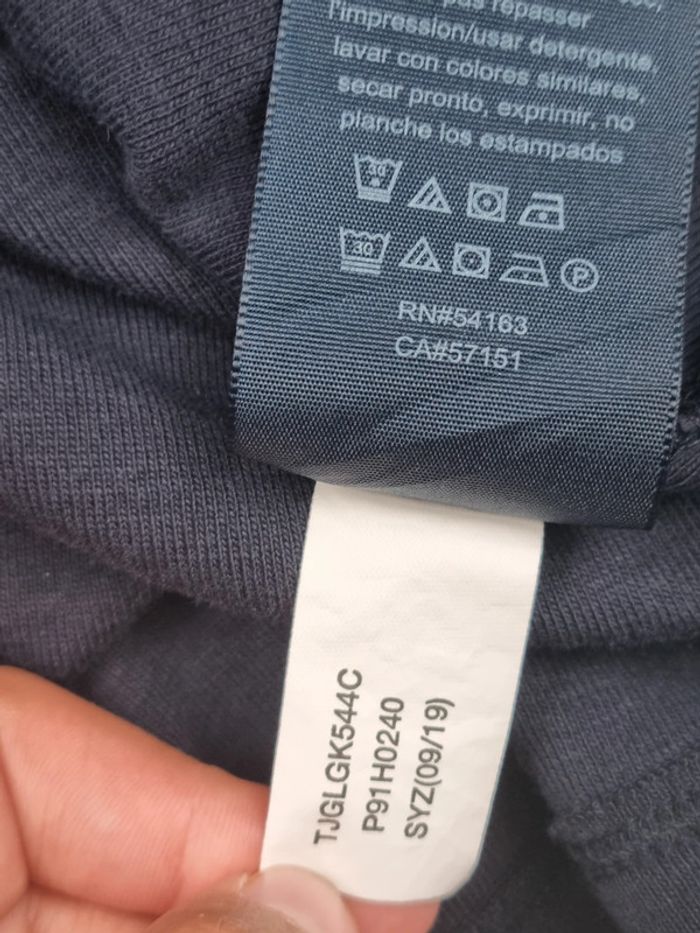 Haut manches 3/4 Tommy Hilfiger marine avec cordon – Taille M Femme - photo numéro 11