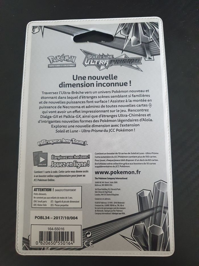 Blister pokemon soleil et lune ultra prisme necrozma - photo numéro 2