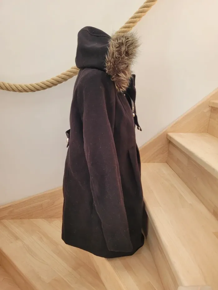 Manteau de grossesse avec fausse fourrure taille 40 - photo numéro 7