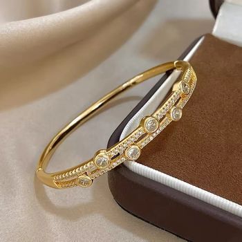 Magnifique Bracelet plaqué or 18 carats 
