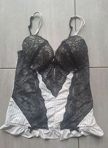 Haut lingerie Noir Blanc No Excuse 95B