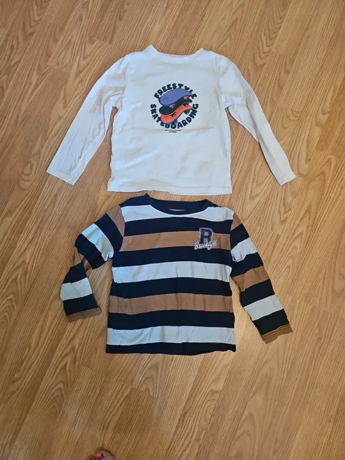 Lot de 2 tee shirts garçon 5 ans