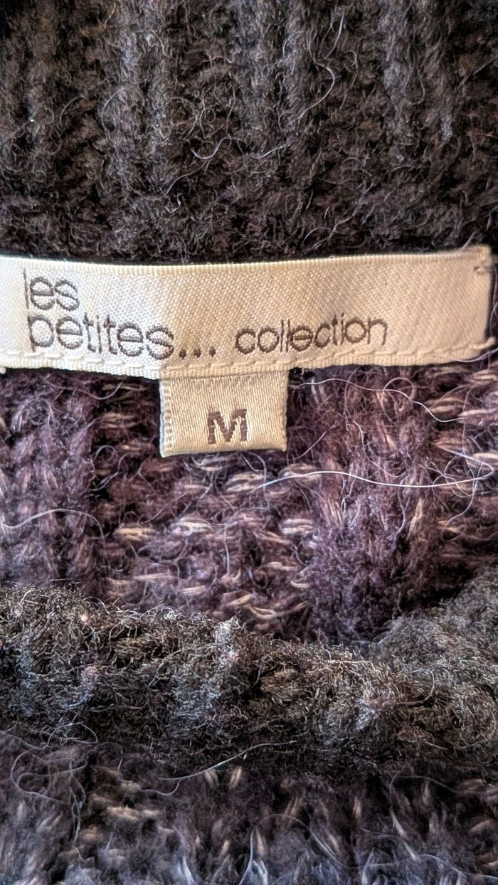 Pull laine bleu marine  les Petites - photo numéro 3