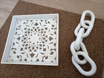 Lot de déco blanche