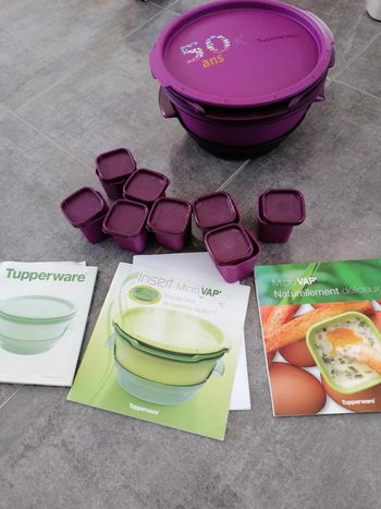 Tupperware Micro wap avec ramequin et livre recettes