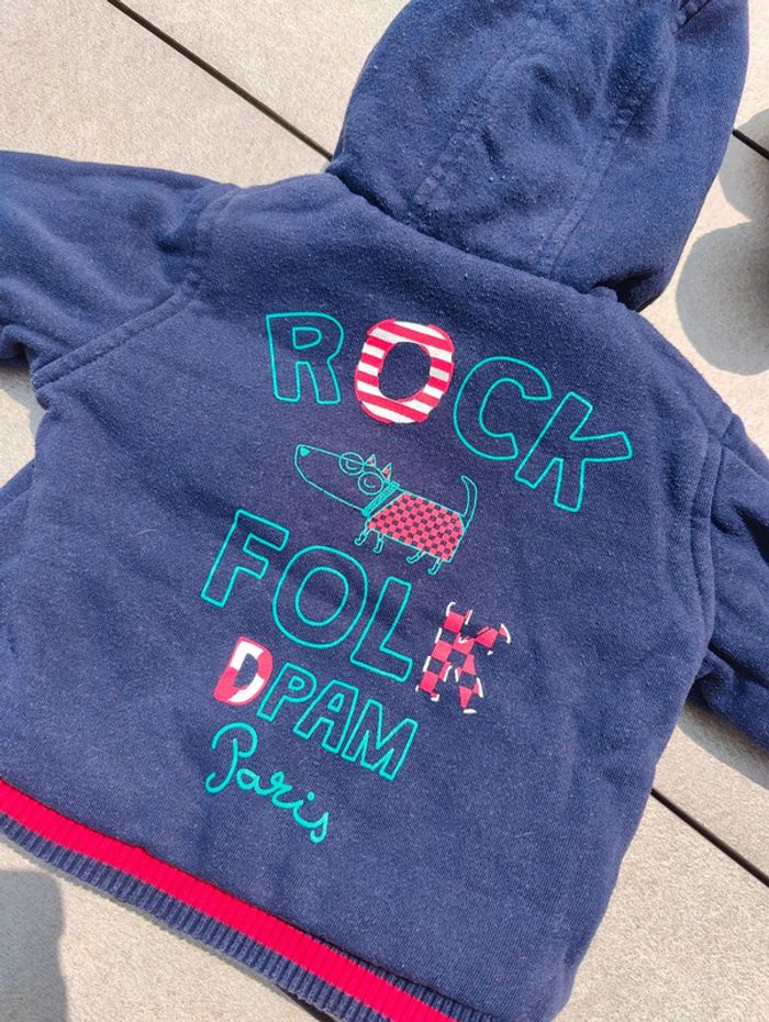 Veste garçon réversible DPAM 9 mois - photo numéro 6