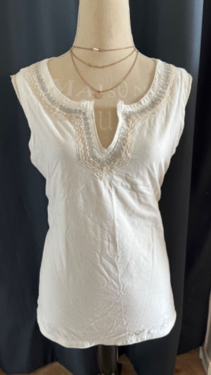 Top blanc decoleté Dpm taille 44 xxl