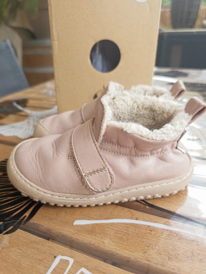 Bottines rose pâle Zapato Feroz, taille 24, PPN, Barefoot - photo numéro 3