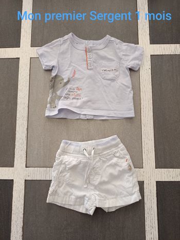 Ensemble Mon Premier Sergent Major 1 mois