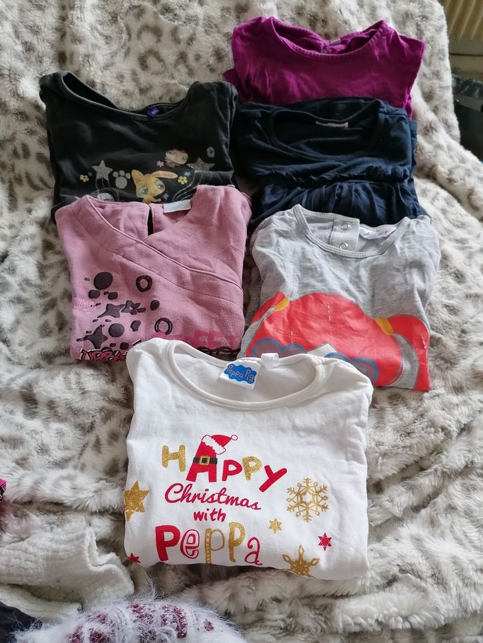 Lot 6 t-shirts manches longue