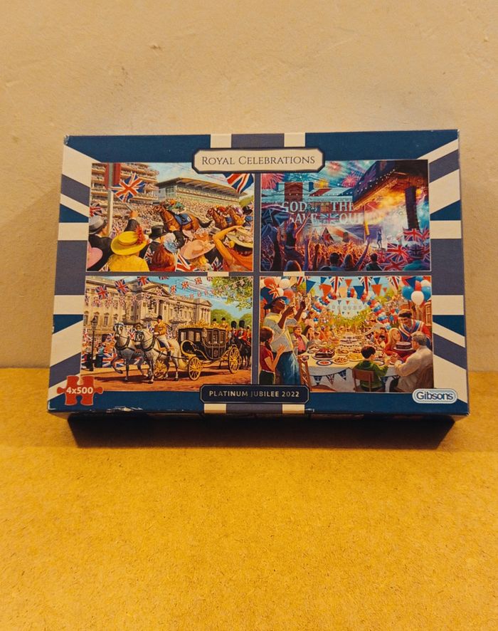 Platinum jubilee 2022 - Lot de 4 puzzles 500p Royal Celebrations
