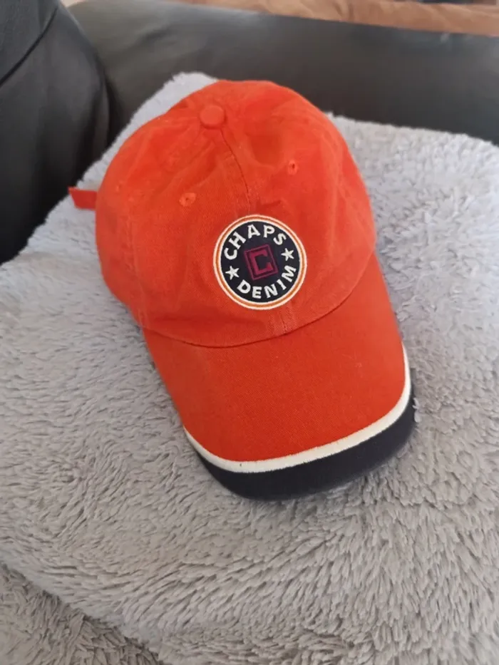 Casquette chaps denim vintage